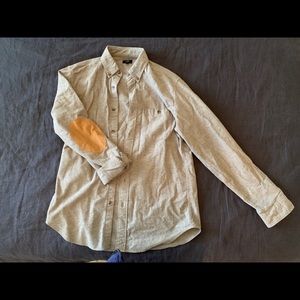 J. Crew flannel with elbow patches